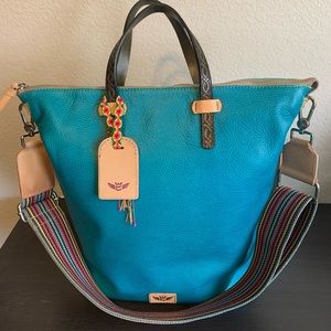 NWT Consuela Peacock Sling Tote